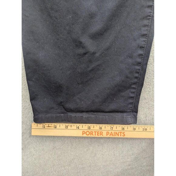 Tommy Hilfiger Pants Womens 8 Black Chino Straight Leg Ankle Stretch Casual - Picture 8 of 15